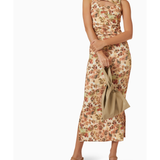 Rilo Midi Dress in floral print with cutout details and ruched waist — Nanushka | Endless UAE