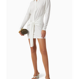 TY Front Mini Shirt Dress