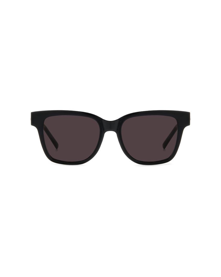 Black square-frame sunglasses with dark tinted lenses and thick acetate temples — Missoni | Endless UAE