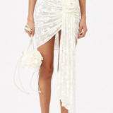 Ivory Floral Appliqué Set