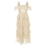 Wallflower Floral Embroidered Gown