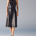 Black leather Techno Sandal with cutout straps and flat sole — Hermes | Endless UAE