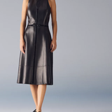 Black leather Techno Sandal with cutout straps and flat sole — Hermes | Endless UAE