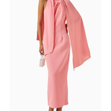 Draped Scarf Maxi Dress