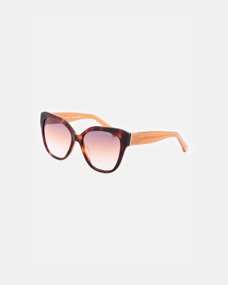 Tortoiseshell butterfly sunglasses with gradient pink lenses and oversized cat-eye frames — Kate Spade | Endless UAE
