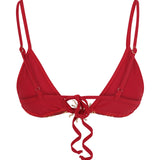 Celeste Cherry Red Triangle Bikini Top