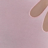 Brock Knit Halter Maxi Dress in Baby Pink