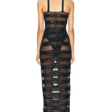 Paillettes Stripes Dress