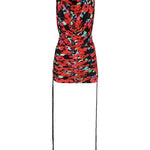 Maribella Mini Dress in red floral print worn at sunset beach — Rat & Boa | Endless UAE