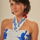 Off-white Yard Sleeveless Maxi Dress