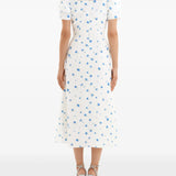 Square Neck Floral Dress