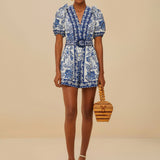 Off-white Shell Garden Organic Cotton Romper