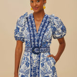 Off-white Shell Garden Organic Cotton Romper