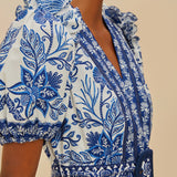 Off-white Shell Garden Organic Cotton Romper