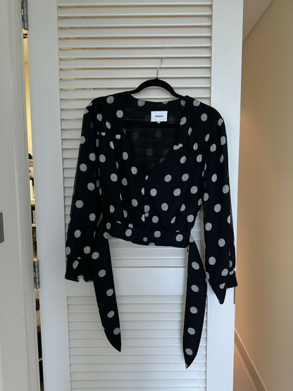 Amulet Polka Dot Chiffon Blouse