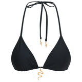 Noir Snake Charmer Black Triangle Bikini Top