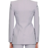 Boxy Wool Blend Single-button Jacket