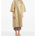 Crystal-Embellished Metallic Gold Coat — Dice Kayek | Endless UAE