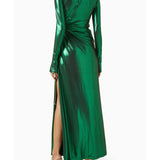 Octavia Wet-look Maxi Dress