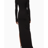 Crystal Plunging Maxi Dress