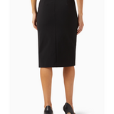 Slit Midi Skirt in Stretch Technical Blend