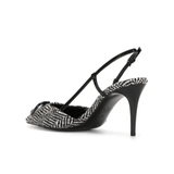 Herringbone-print Vlogo Sandals