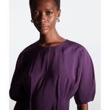 Gathered midi dress