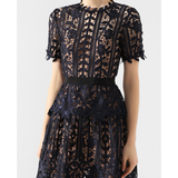 Guipure Lace Short Dress
