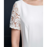 A-line Lace Wedding Dress with Sleeves