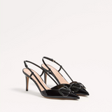 Vlogo Signature Patent Leather Slingback Pump