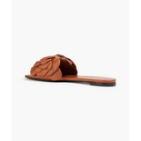 Brown Leather Atelier 03 Rose Edition Flat Slide
