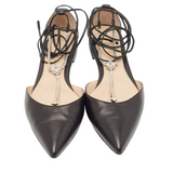 Femi Ankle Wrap Pointed Toe Flats