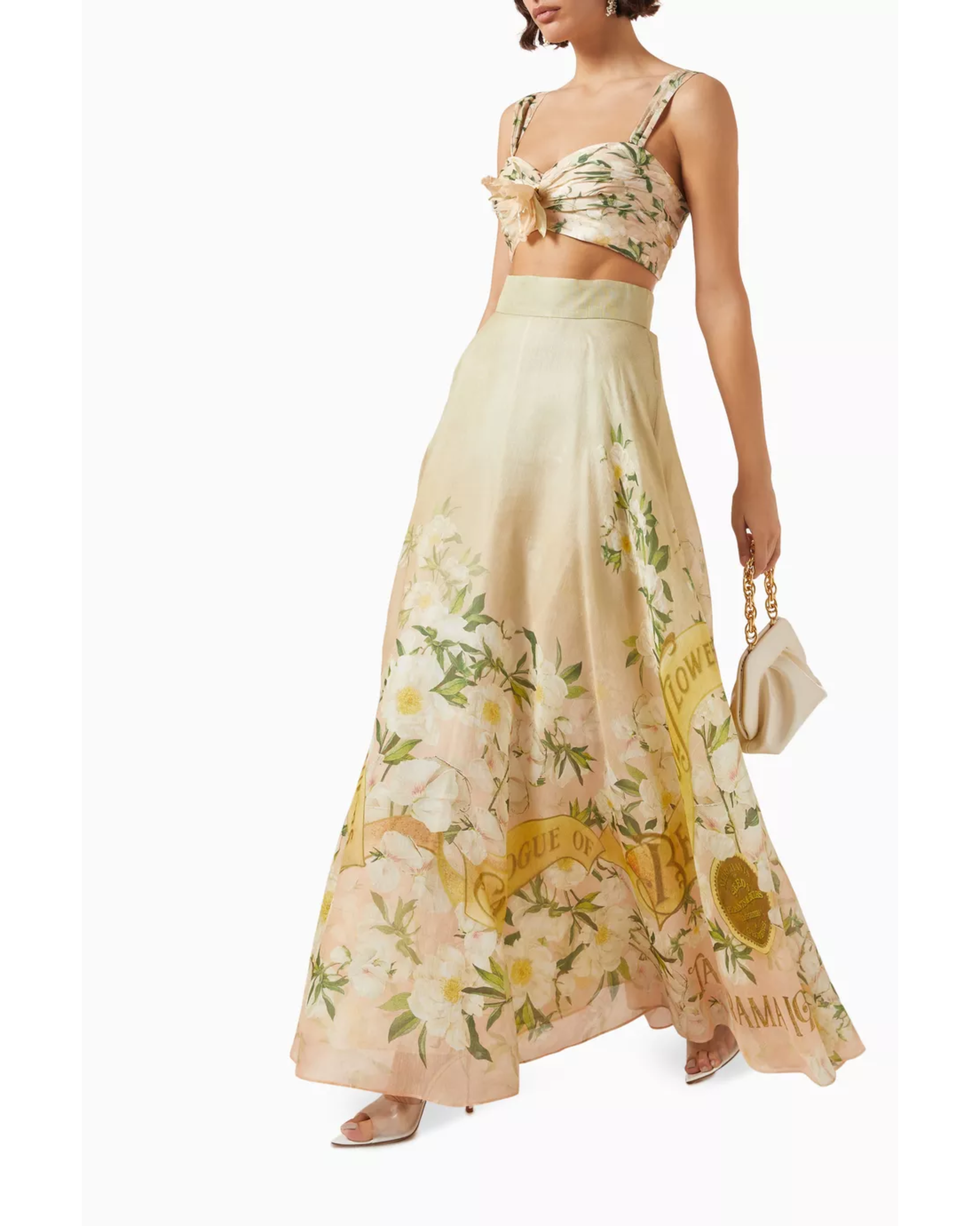 Floral Print Crop Top and Maxi Skirt Co-ord Set — Zimmermann | Endless UAE