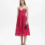 Magenta Azaelea Lace Dress