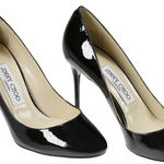 Black patent leather pointed-toe pumps with stiletto heel — Jimmy Choo | Endless UAE