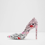 Stessy 2.0 white stiletto heel with red lips and romantic print pattern — Aldo | Endless UAE