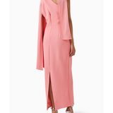 Draped Scarf Maxi Dress