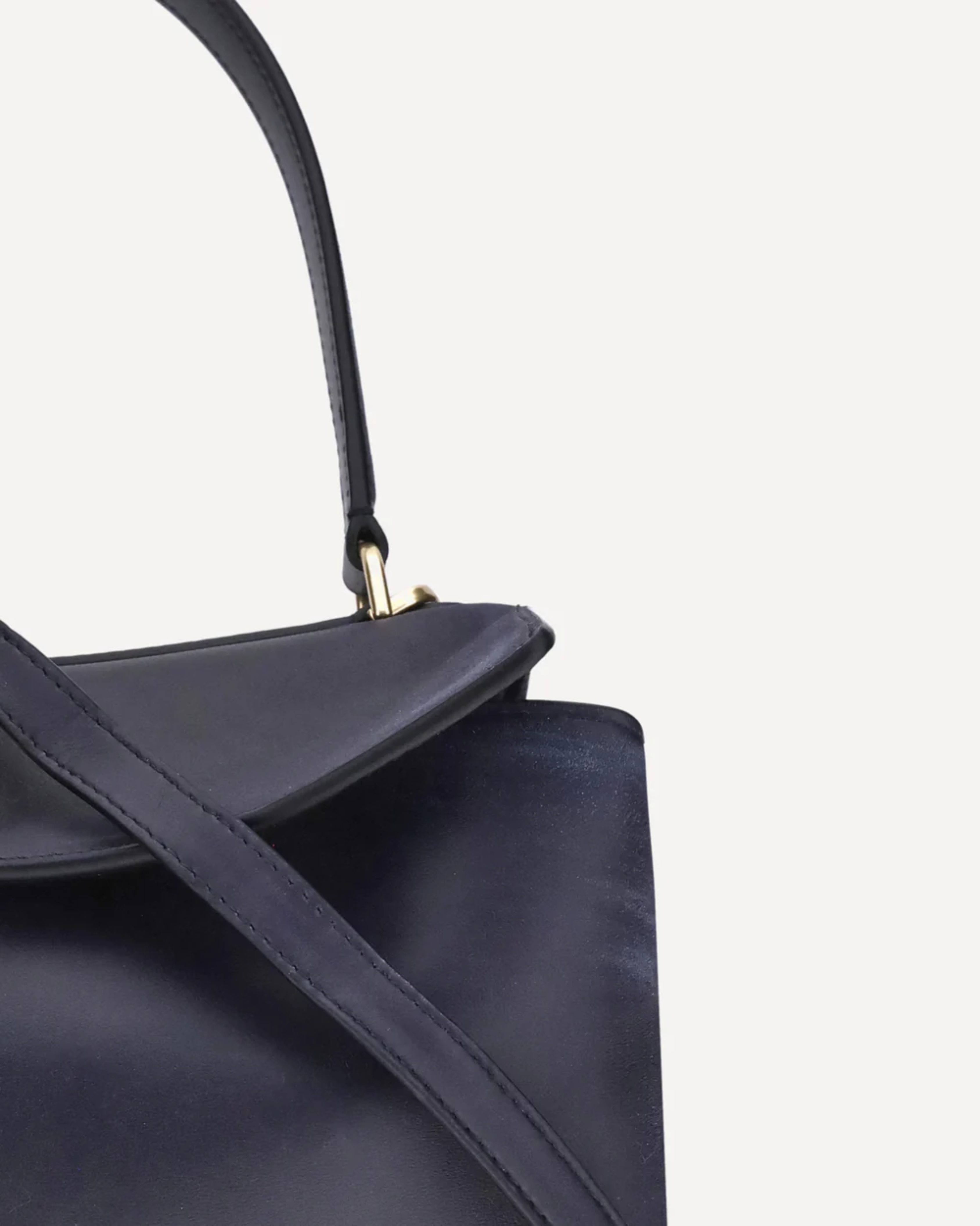 Black leather Rodeo shoulder bag with gold hardware and adjustable strap — Balenciaga | Endless UAE