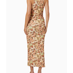Rilo Midi Dress in floral print with cutout details and ruched waist — Nanushka | Endless UAE