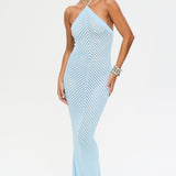 Reny Chevron Knitted Maxi Dress