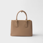 Prada Galleria Medium Saffiano Leather Bag in grey with dual handles and shoulder strap — Prada | Endless UAE