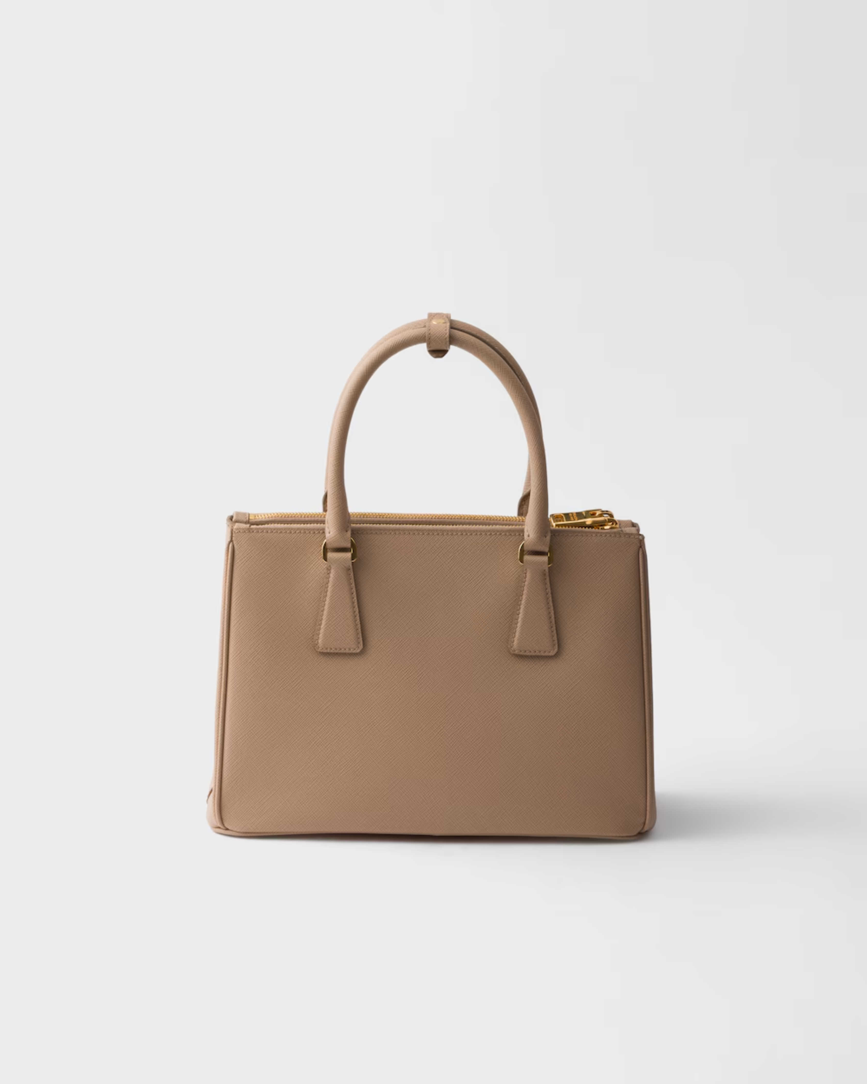 Prada Galleria Medium Saffiano Leather Bag in grey with dual handles and shoulder strap — Prada | Endless UAE