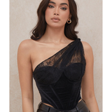 Issa Velvet Lace Corset