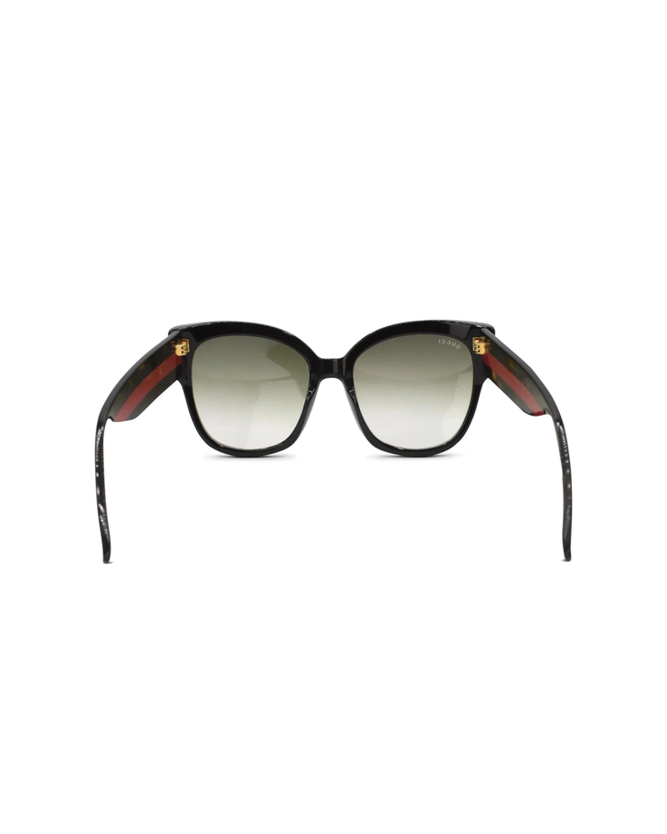 Black oversized cat-eye sunglasses with gradient lenses — Gucci | Endless UAE