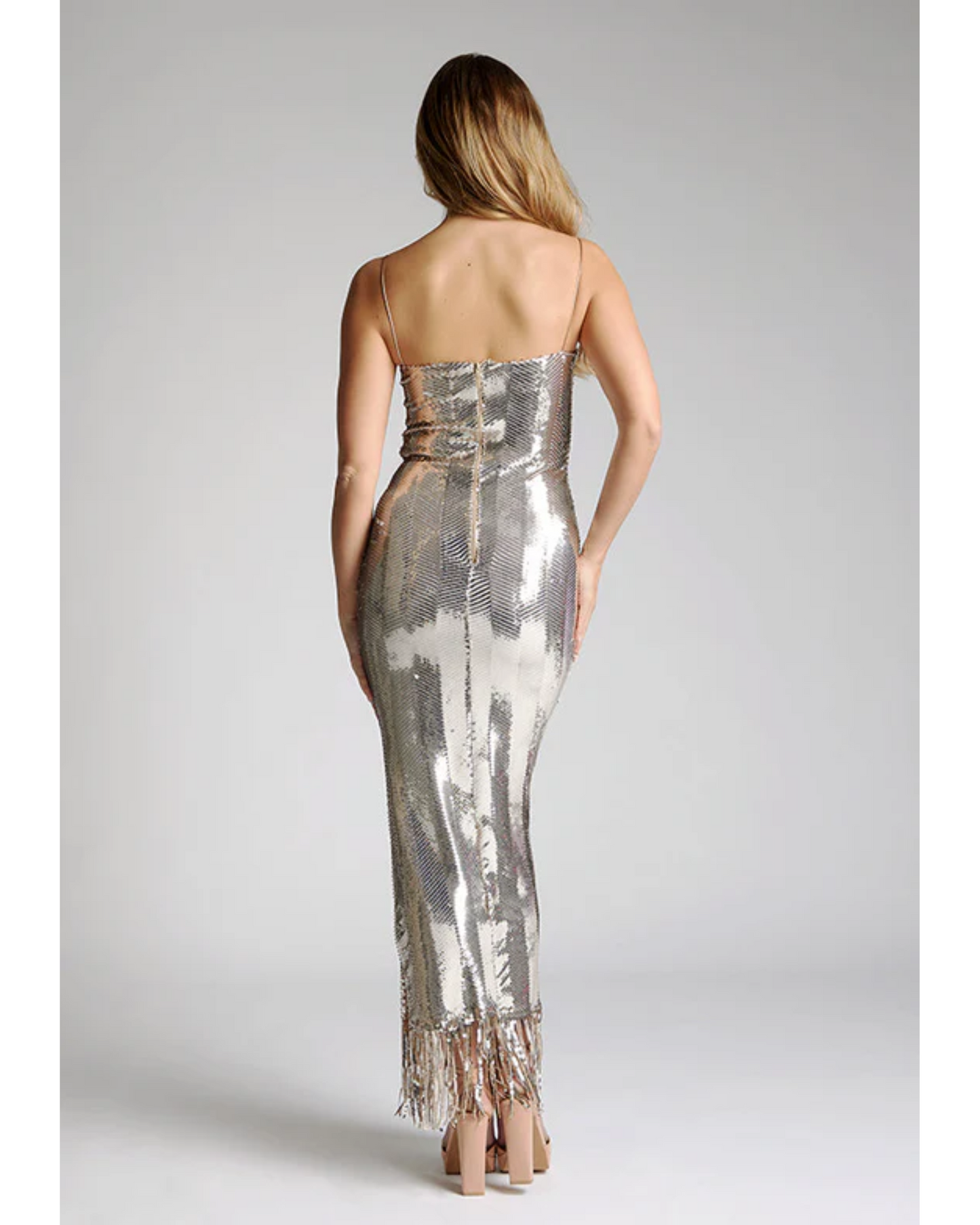 Melody Gold Sequin Midaxi Dress