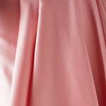 Imani Strapless Gown in pink satin fabric with draped folds and elegant texture — Solace London | Endless UAE