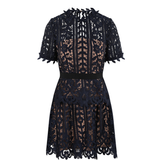 Guipure Lace Short Dress