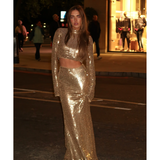 The Melissa Gold Maxi Skirt