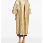 Crystal-Embellished Metallic Gold Coat — Dice Kayek | Endless UAE