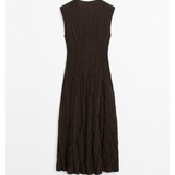 Flowing Pleated Midi Dress